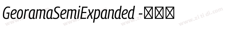 GeoramaSemiExpanded 字体转换